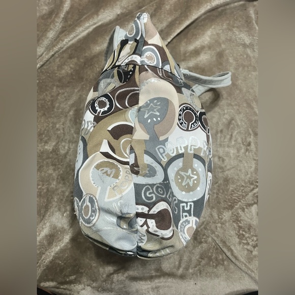 EUC Coach Signature Poppy Pop C Glam Tote Khaki Multi - END OF SUMMER SALE!! - Picture 7 of 15